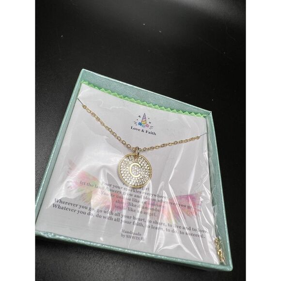 Pavé Monogram Necklace - Picture 1 of 6